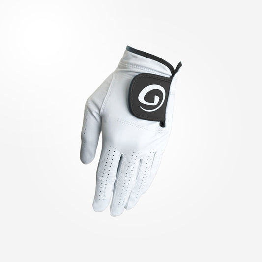 Gogolf Leather Glove Basic White Black