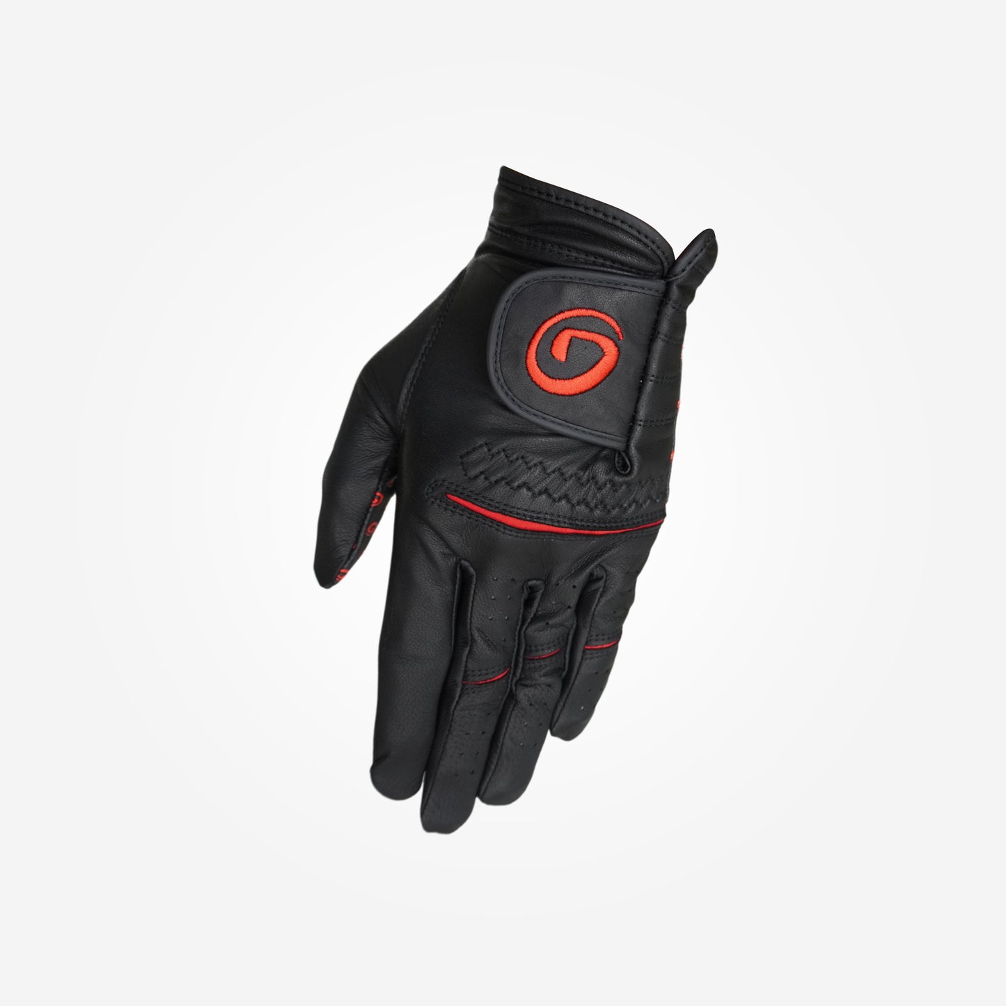 Gogolf Leather Glove Upmover G Black Red