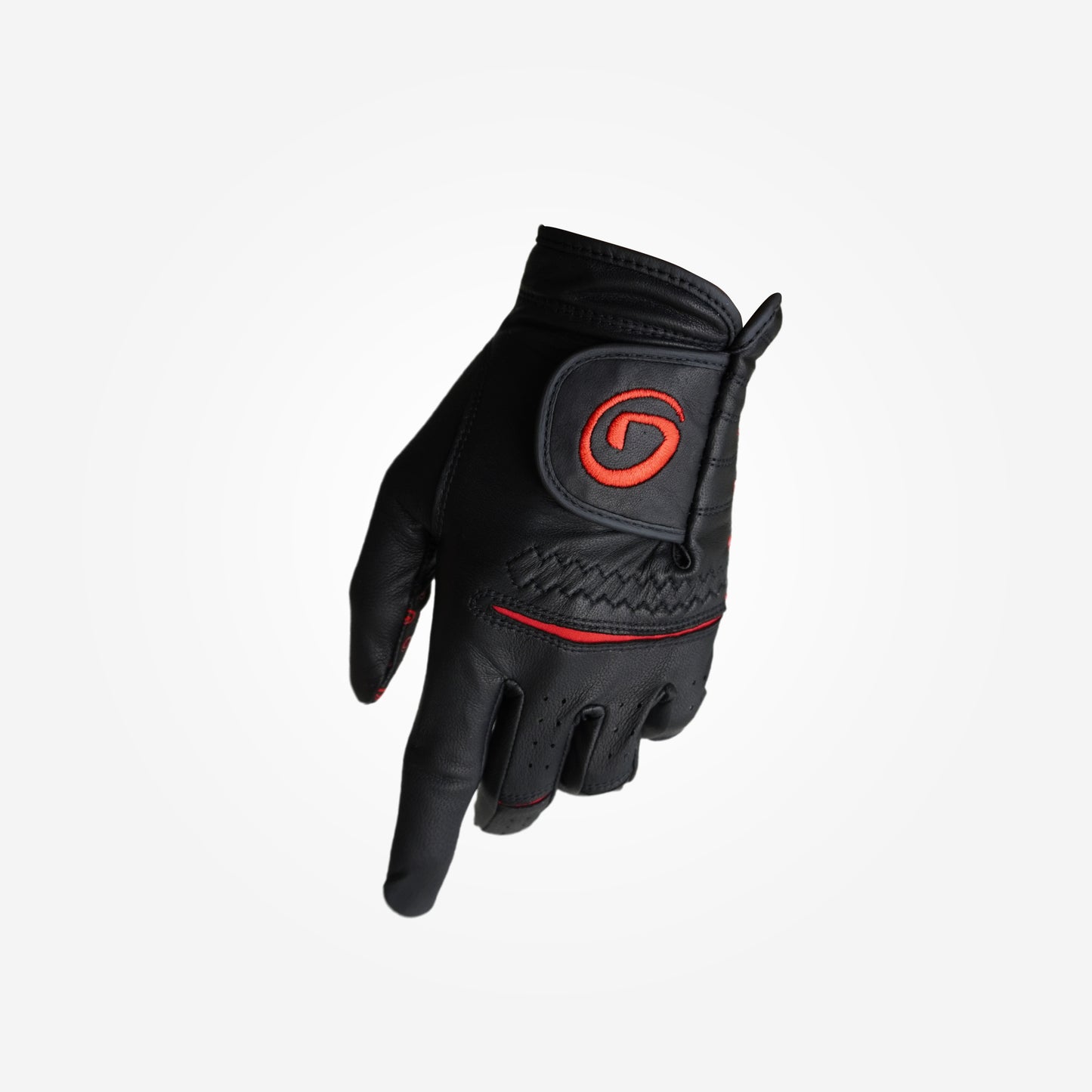 Gogolf Leather Glove Upmover G Black Red