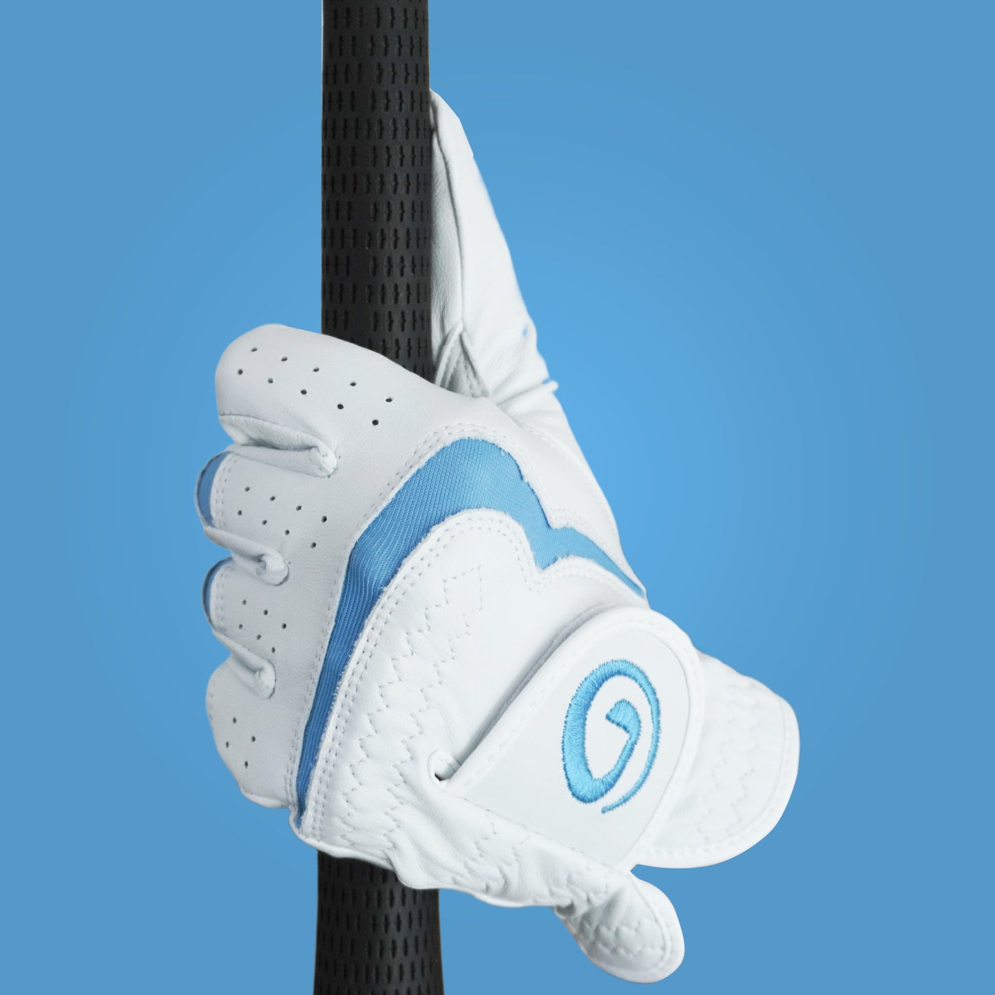 Gogolf Leather Glove Aeroflex Blue