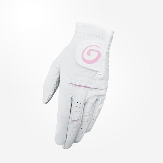 Gogolf Leather Glove Flexmover White Pink