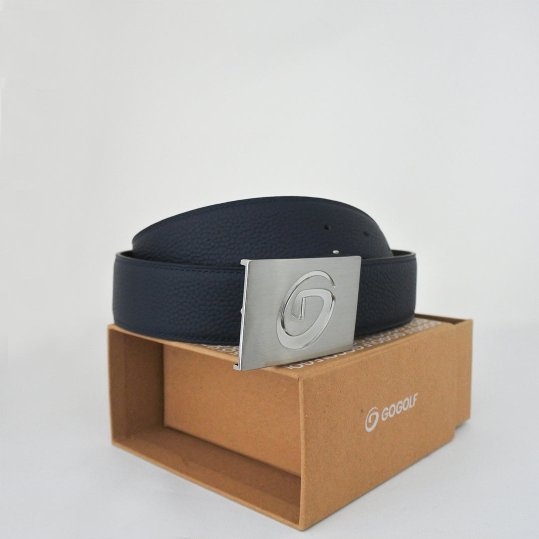 Men's Leather Belt Collider Navy