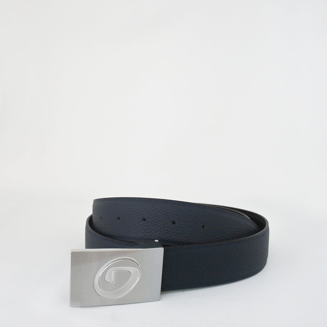 Men's Leather Belt Collider Navy