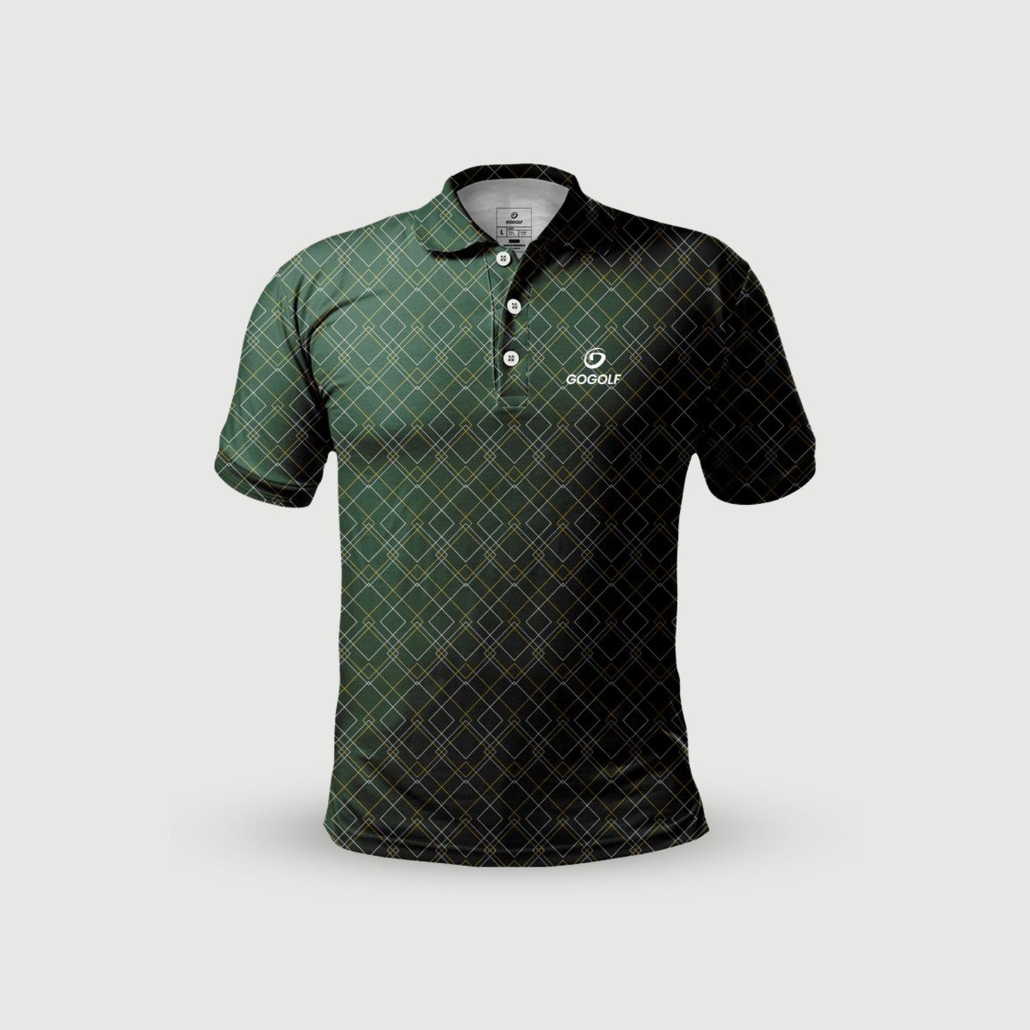 Men's Golf Shirt Prismatic Green