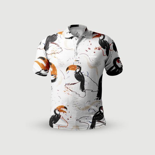 Men's Golf Shirt Toucan