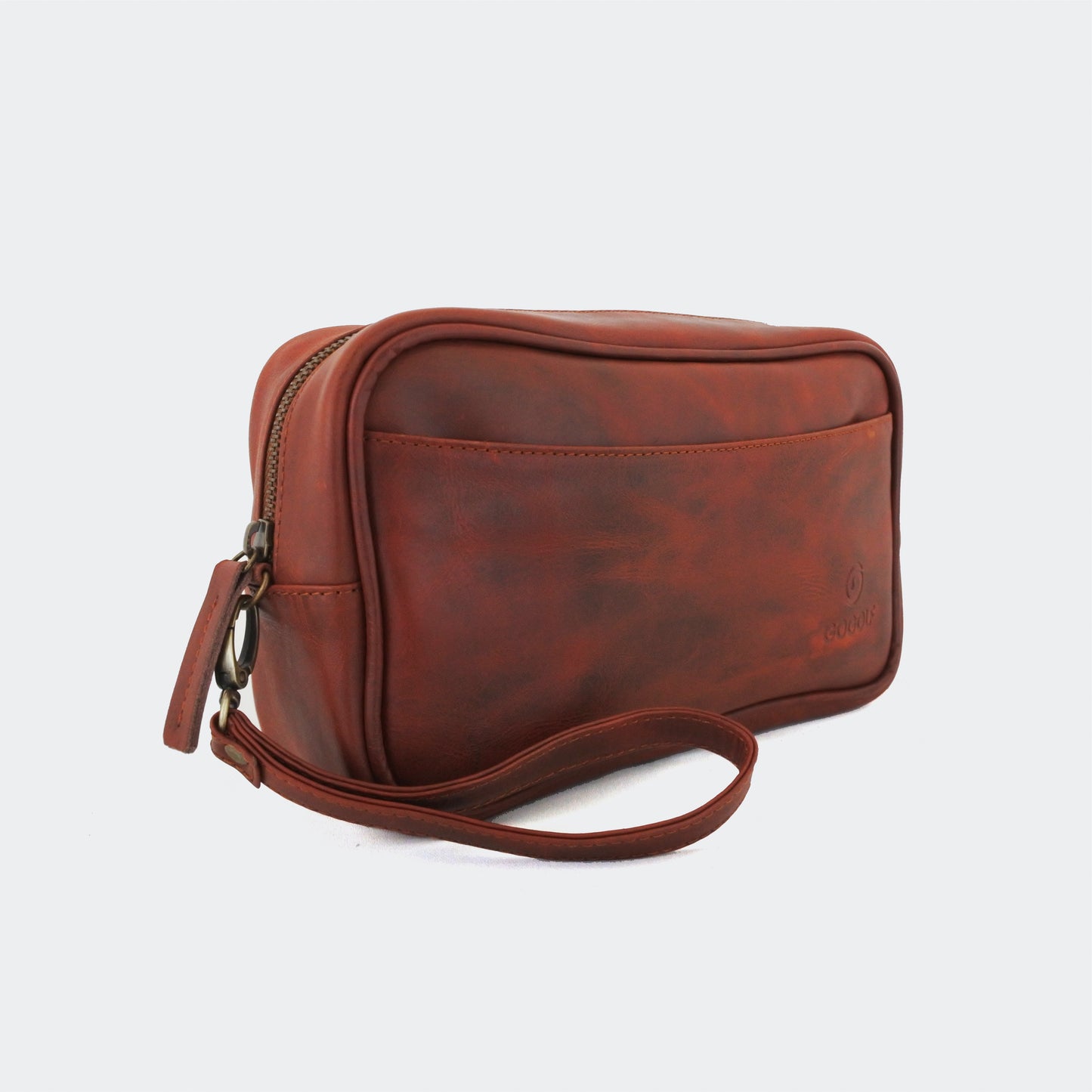 Zip-around Leather Golf Pouch