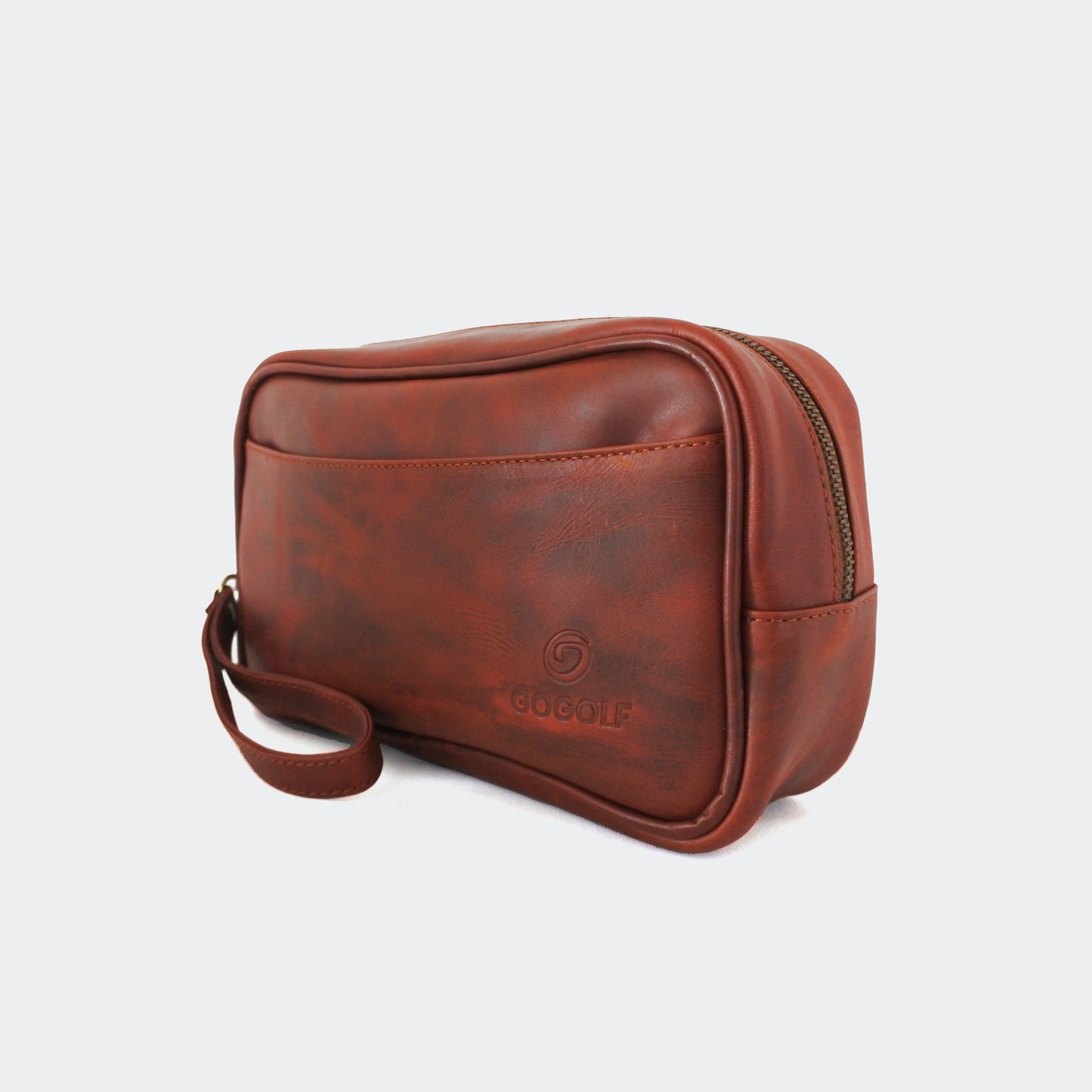 Zip-around Leather Golf Pouch