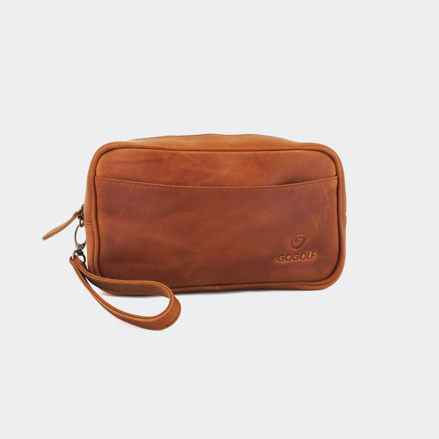 Zip-around Leather Golf Pouch