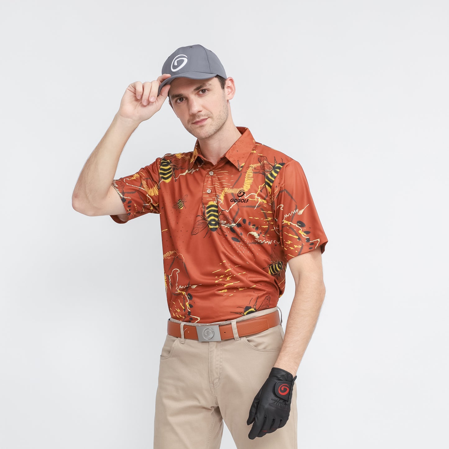 Men's Golf Shirt Bees