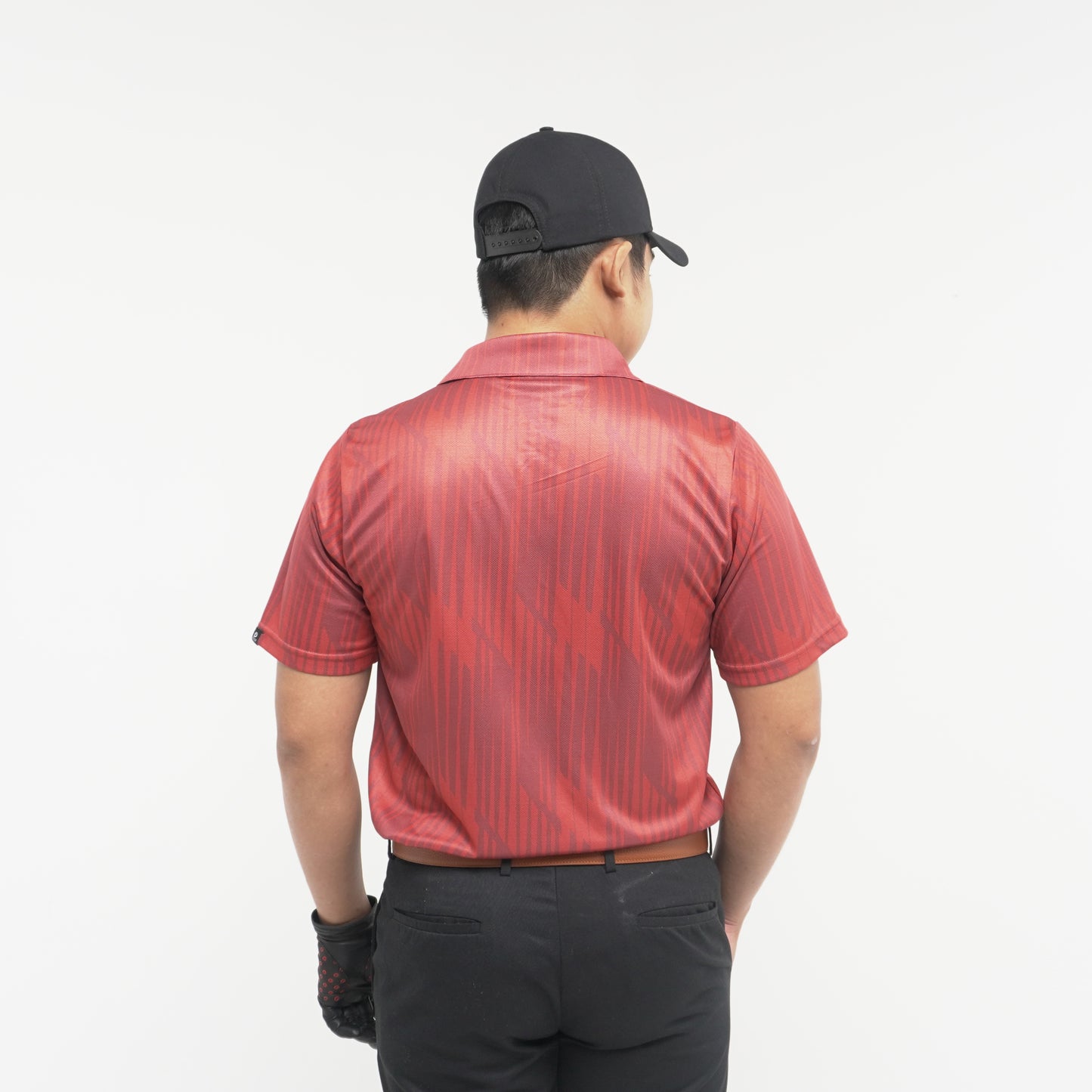 Men's Golf Shirt Red Linebound