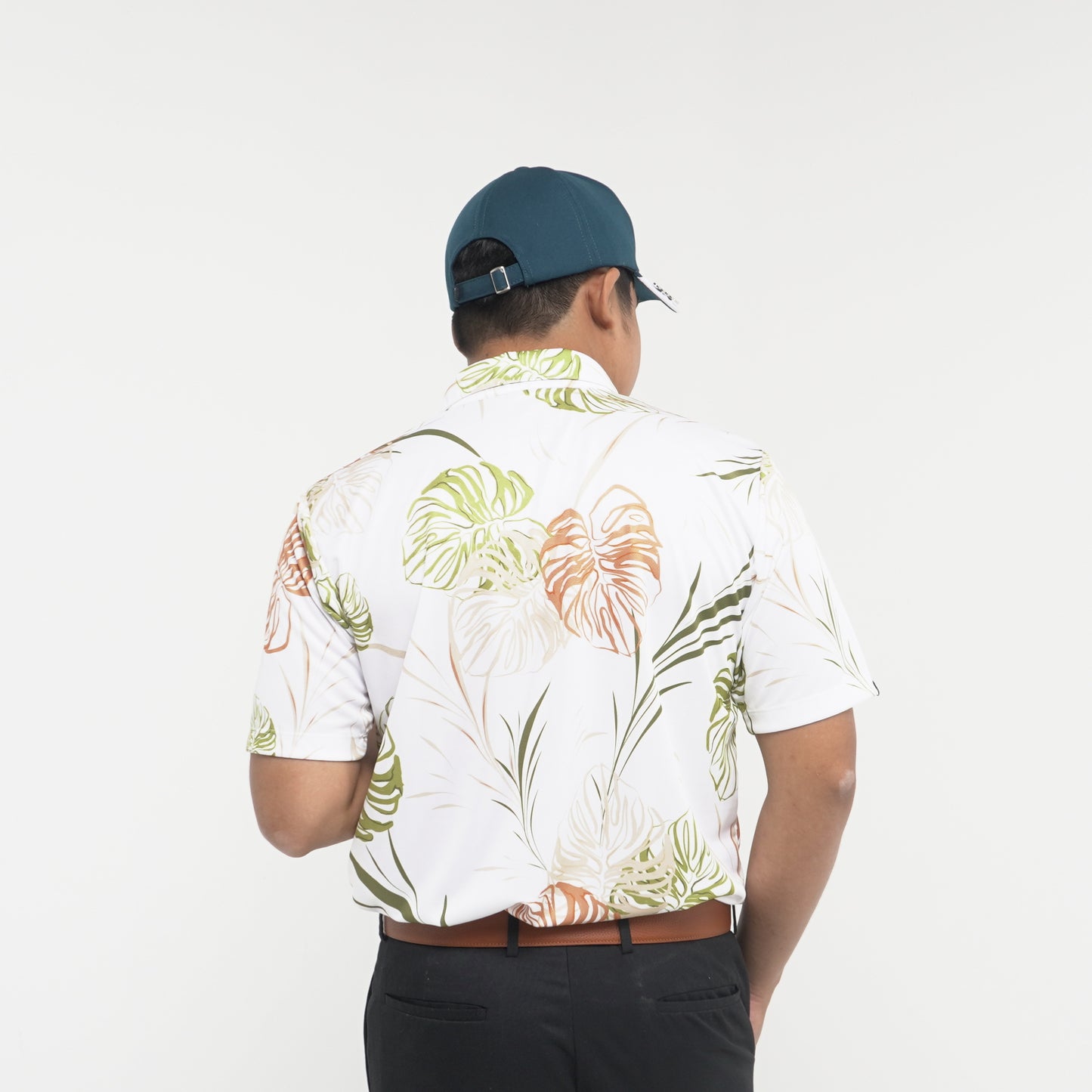 Men's Golf Shirt Monstera