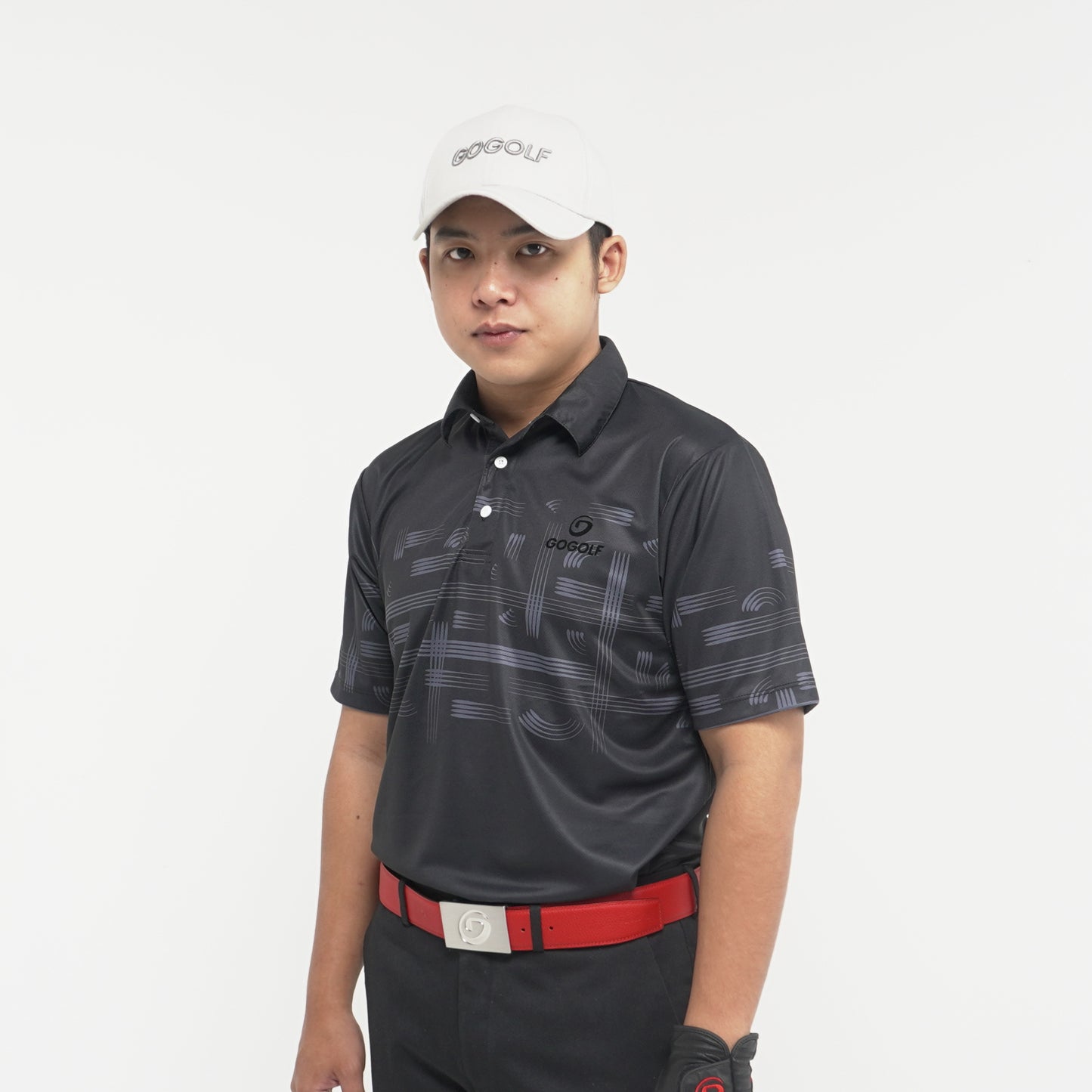 Men's Golf Shirt Midweave Black